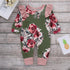 Green & Pink Floral Onesie