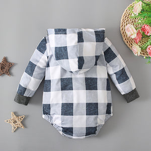 Romeo Checkered Hooded Jumpsuit