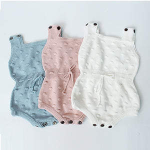 Knitted Dotted Romper (3 Colors)