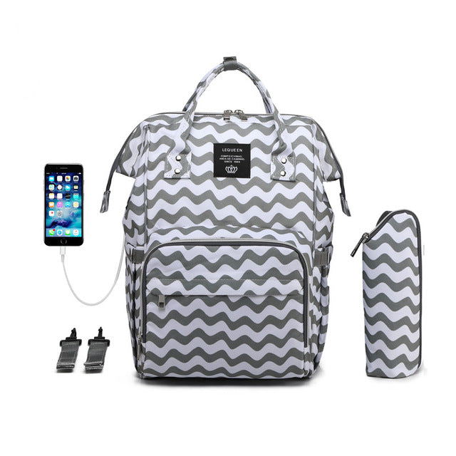 Get a Diaper Bag & Backpack With USB Port