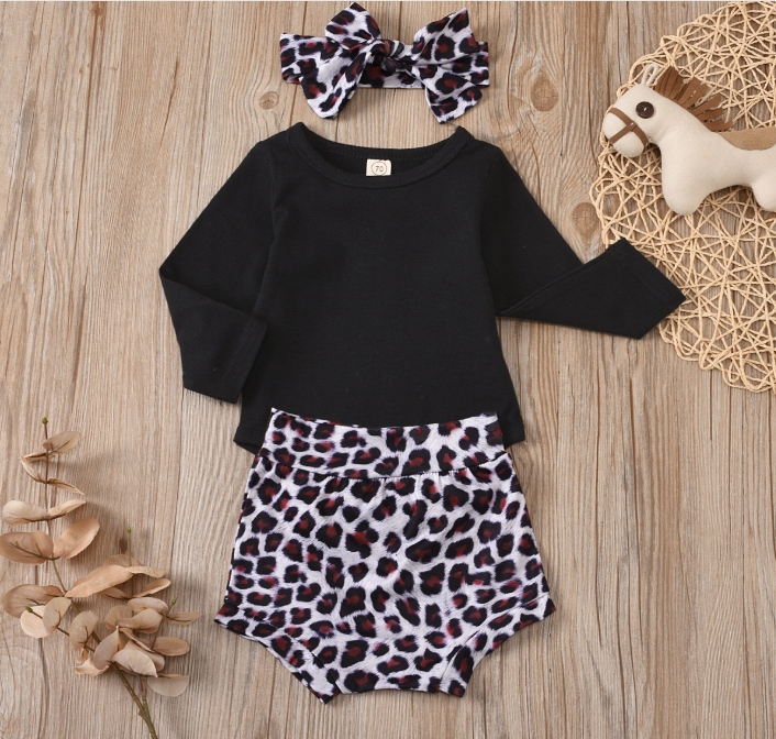 Baby leopard print deals outfit