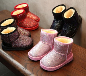 Glitter Plush Winter Boots