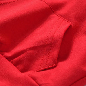 Red Hoodie Striped Pants