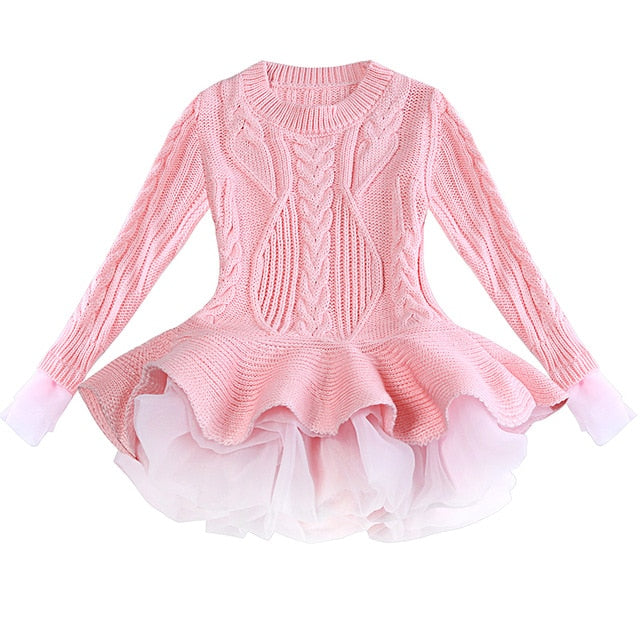 Moonbun Knitted Tutu Dress, Pink(Size 2T) Moonbun Knitted Tutu Dress, Pink(Size 2T)