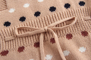 Knitted Polka Dot Onesie
