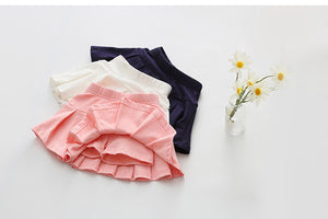 Pleated Skirt with Inner Shorts