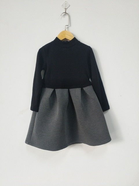 Moonbun Classy Winter Dress, Gray(Size 7T) Moonbun Classy Winter Dress, Gray(Size 7T)