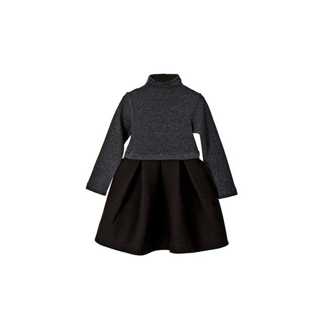 Moonbun Classy Winter Dress, Gray(Size 7T) Moonbun Classy Winter Dress, Gray(Size 7T)
