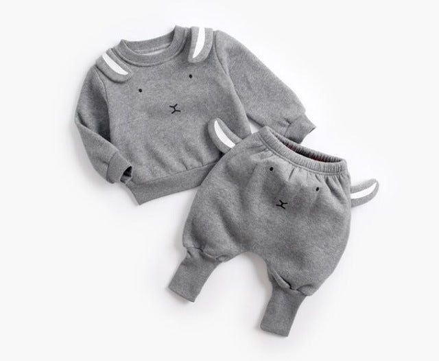 Animal Printed 2-Piece Sweatshirt Set Animal Printed 2-Piece Sweatshirt Set