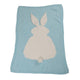 Knitted Bunny Baby Blanket