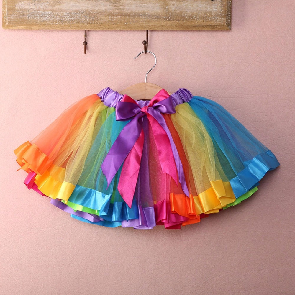 Rainbow Tutu Skirt for Toddler Girls for Sale