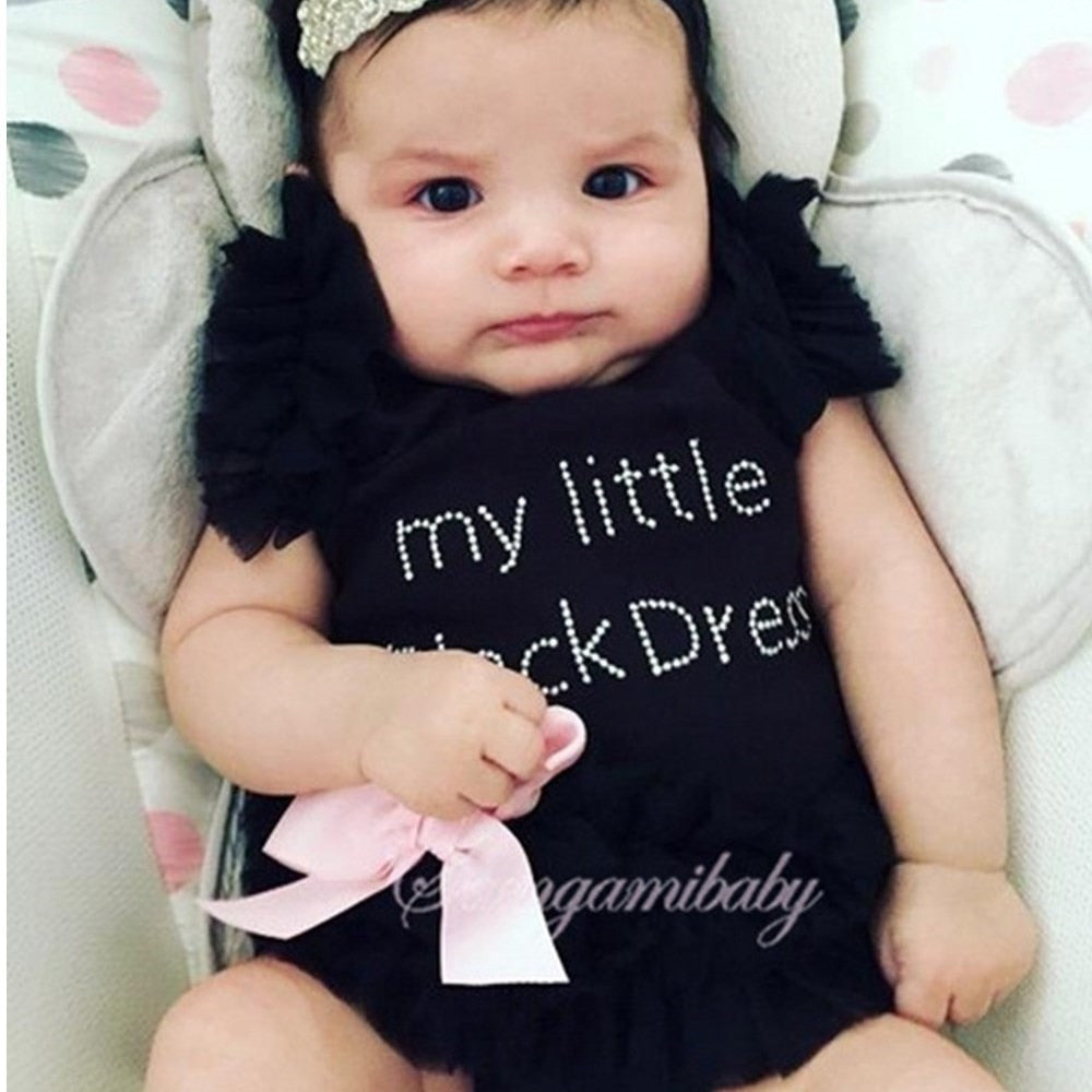 Moonbun Little Black Dress Tutu Romper(Size 6M) Moonbun Little Black Dress Tutu Romper(Size 6M)