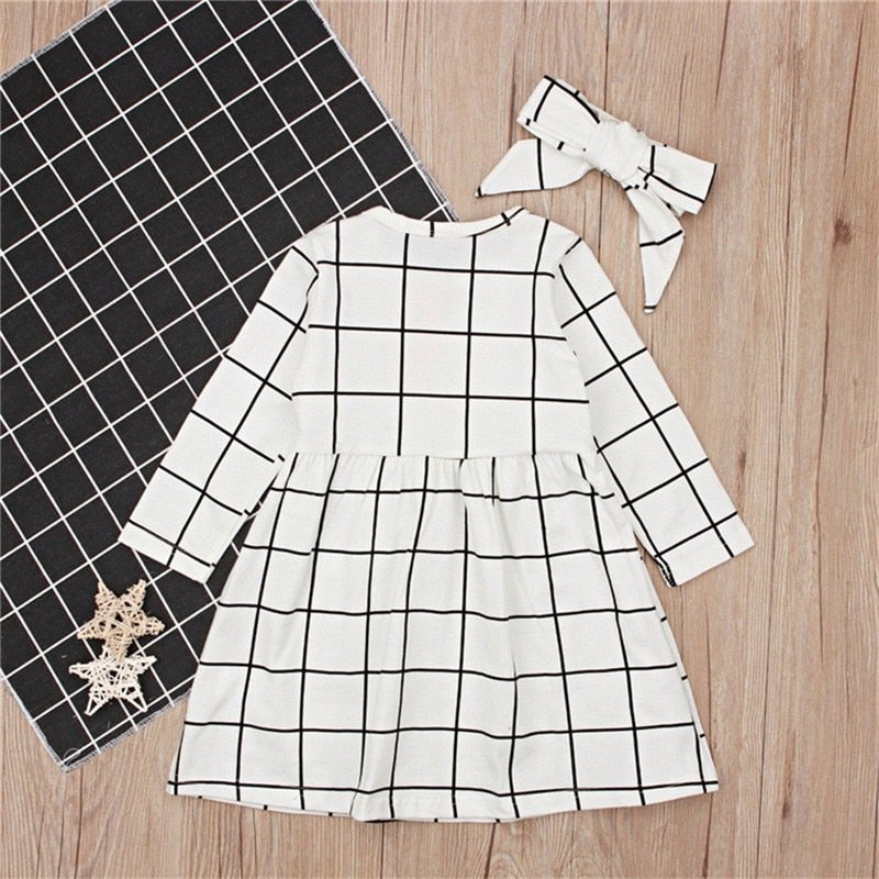 Moonbun Black White Plaid Dress(Size 18M) Moonbun Black White Plaid Dress(Size 18M)