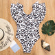 Ruffle Leopard Matching Swimsuits