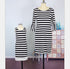 Striped Matching Dresses